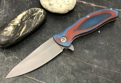 Складной нож "Тактик": сталь - Bohler S390; рукоять -микарта