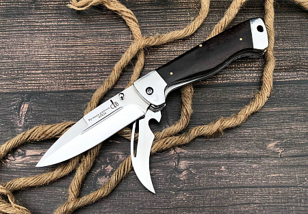 Складной нож "Походный": сталь - 95Х18 (кованая); рукоять - венге