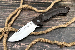 Складной нож "Орел": сталь - 95Х18 (кованая); рукоять - венге (резная)