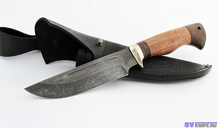 Нож "Секач": сталь - ХВ-5 (алмазная); рукоять - сапеле, венге