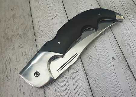 Складной нож "Носорог": сталь - Bohler М390; рукоять - G10