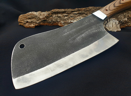 Тяпка большая: сталь кованая N690 - рукоять цельнометаллическая ясень